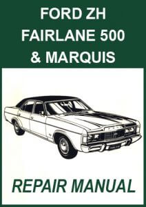 Ford Fairlane ZH and Marquis Repair Manual